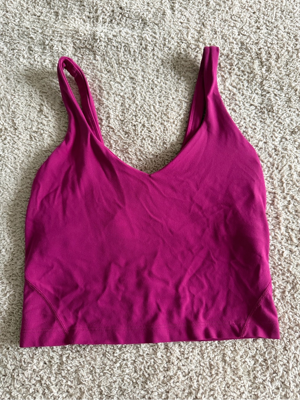 Lululemon Align Tank Top Size 2 Magenta Purple Berry LW1DUDS